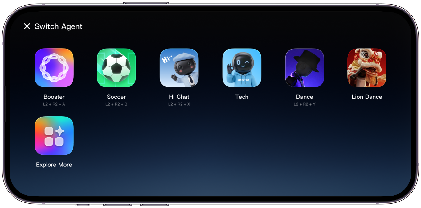 Booster App Agent selection